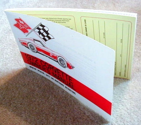 Corvette Owners Manual 1969 True Original