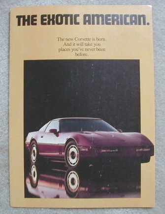 1984 Corvette Sales Brochure, Original NOS